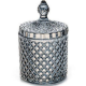Glass Organizer with Grey Lid