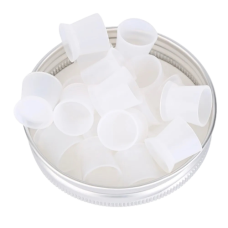 Ковпачки під фарбу на підставці силіконові 17-14 мм (прозорі)