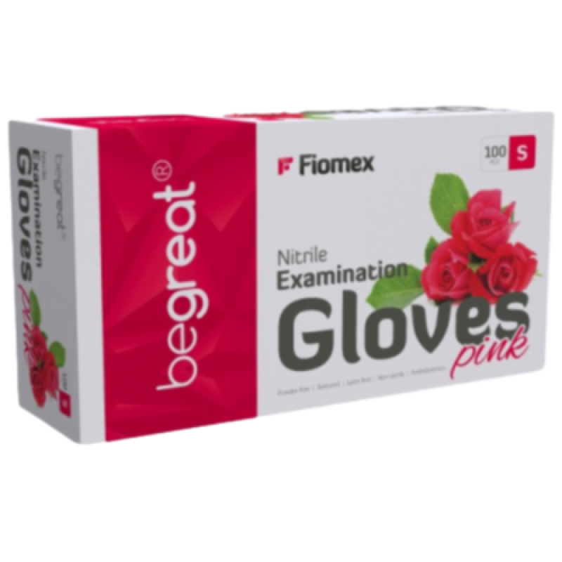 Nitrile gloves Begreat pink