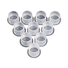 Колпачки під фарбу на підставці 8/10мм (прозорі)