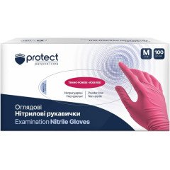 Рукавички нітрилові ProtectTM рожеві