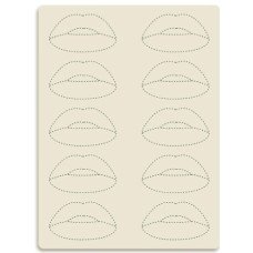 Тренувальний килимок Губи контур