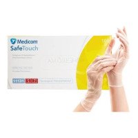 Medicom SafeTouch vinyl gloves are transparent