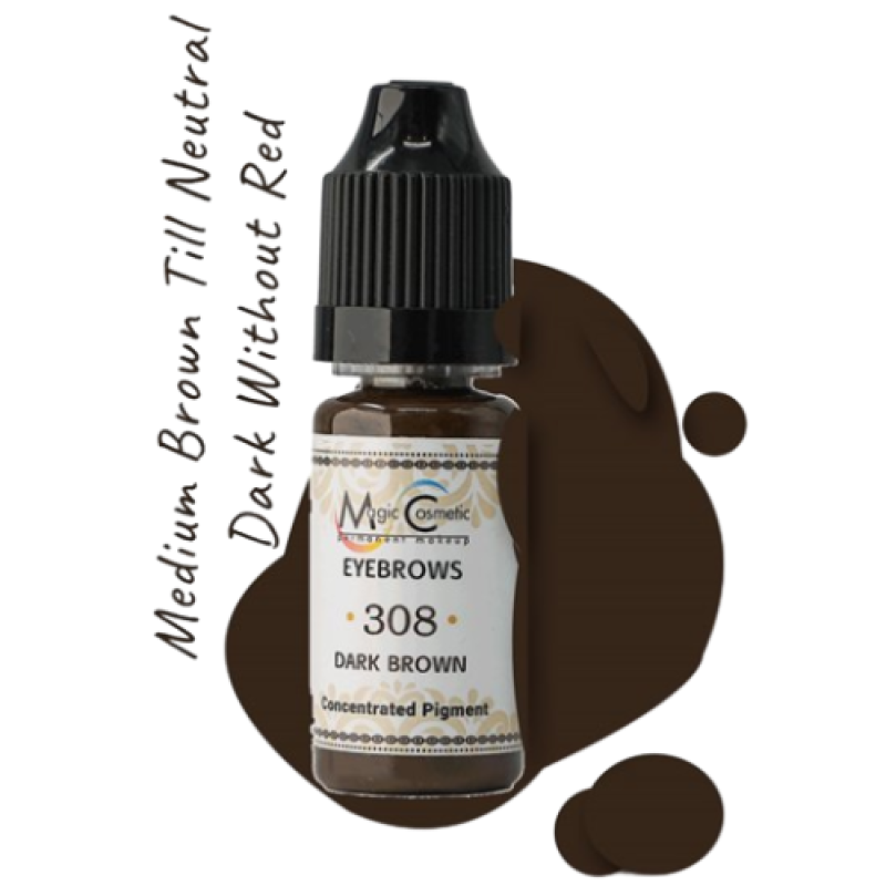 Пигмент Magic Cosmetic Eyebrows № 308 Dark Brown (для бровей)