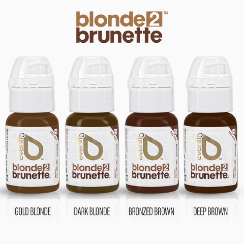 Набір пігментів для татуажу Perma Blend - Evenflo Blonde 2 Brunette set