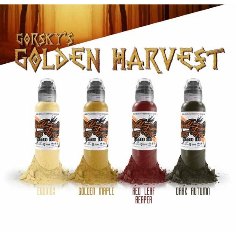 Набор красок World Famous Ink - Damian Gorski Golden Harvest Set 4