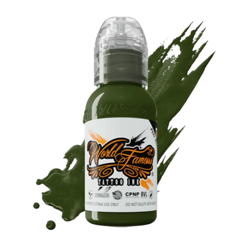 World Famous Ink - JAY FREESTYLE - OLIVE GREEN