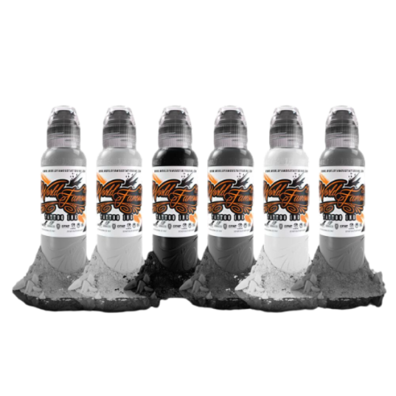 Набор красок World Famous Ink - Poch's Monochromatic set - 6x120 ml