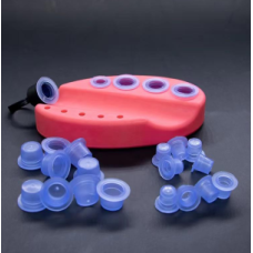 Silicone caps blue