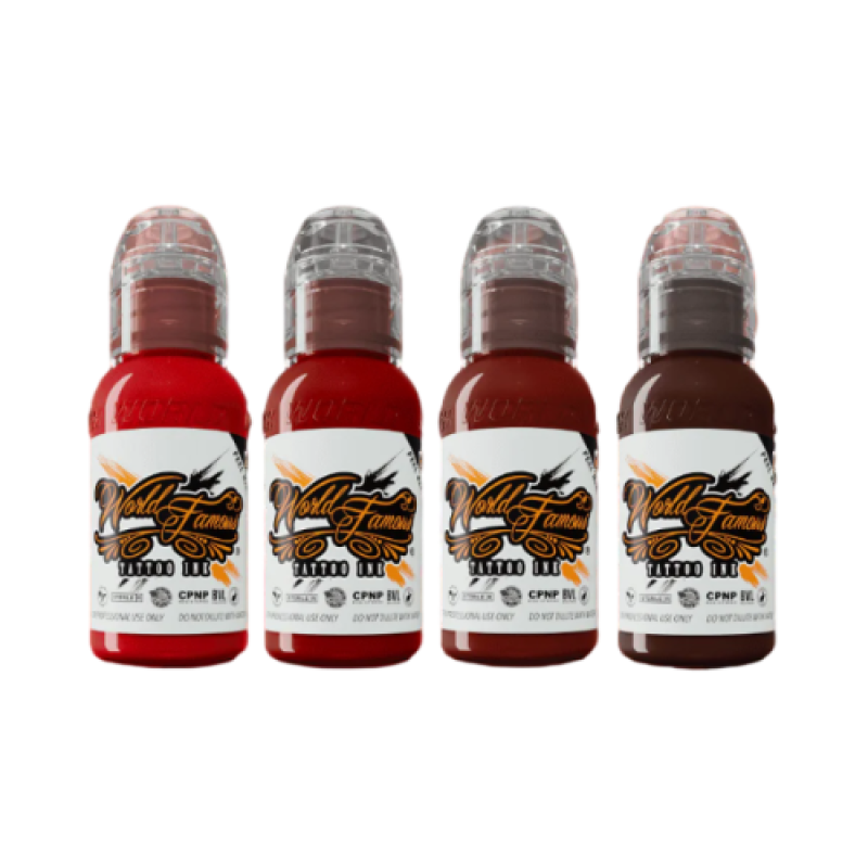 Set of paints World Famous Ink - Maks Kornev's - Blood Color 4x30ml