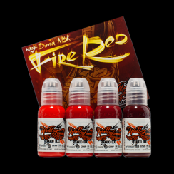 World Famous Ink - Dima NBK - Fire Red Set - 4x30ml