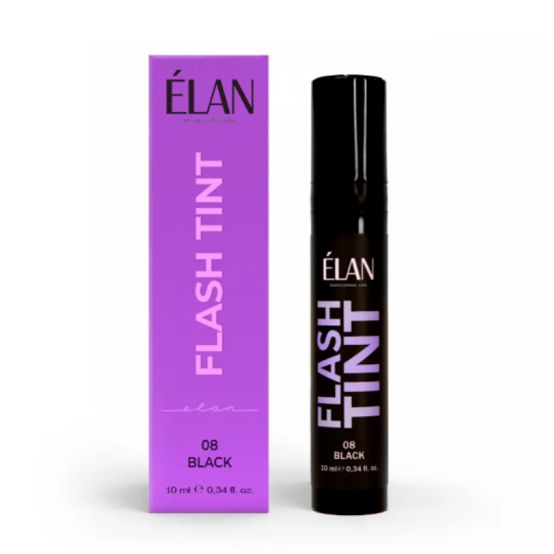 Краска для бровей и ресниц FLASH TINT (08) Black ELAN