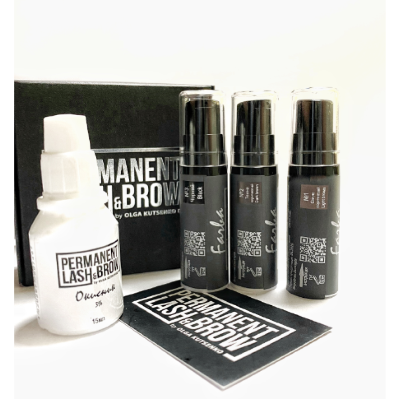 Набір фарб Mini Farba Permanent lash&brow