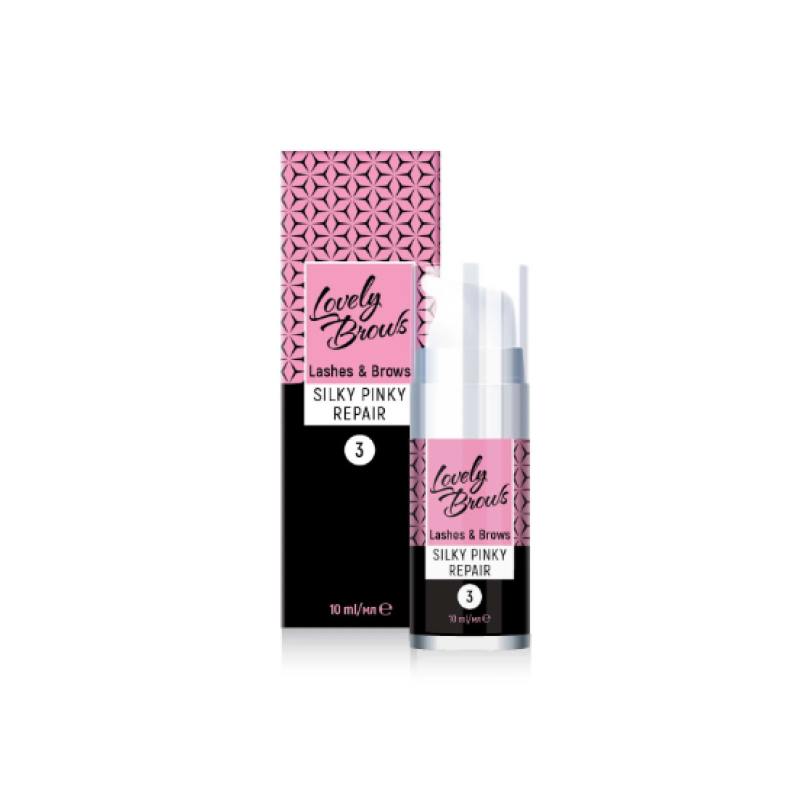 Средство для ламинирования бровей и ресниц Silky Pinky Repair LOVELY BROWS