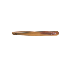 Professional eyebrow tweezers GOLD beveled ZOLA