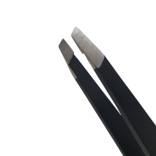 Eyebrow tweezers beveled black Klever