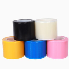 Self-adhesive protective film in a roll