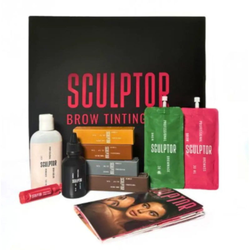 Набір для фарбування брів BROW TINTING SET SCULPTOR