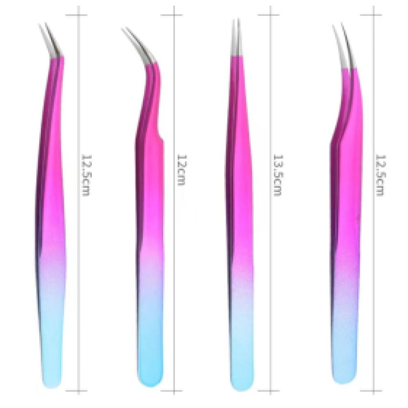 Набор инструментов для наращивания ресниц Rainbow Pink