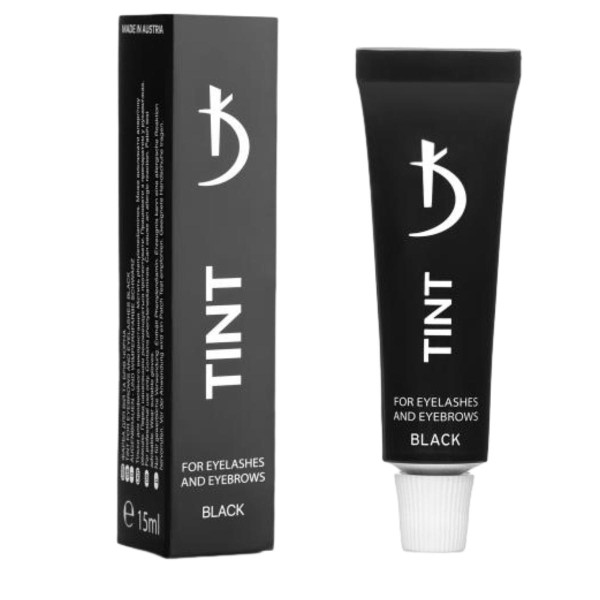 Фарба для вій та брів Tint for Eyelashes and Eyebrows Black KODI