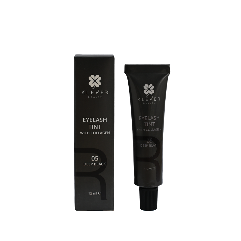 Фарба для вій з колагеном 05 Deep Black Klever Beauty