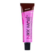 Eyebrow and eyelash dye in Brown color NIKK MOLE