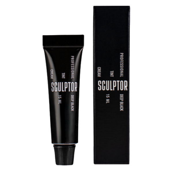 Фарба для брів та вій DEEP BLACK 15ml SCULPTOR