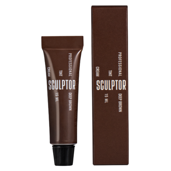 Фарба для брів та вій DEEP BROWN 15ml SCULPTOR