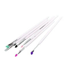 Silicone brush for laminating, white.