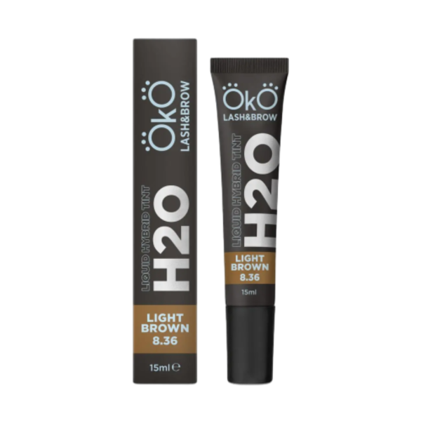 Фарба для брів та вій Light Brown 8.36 H2O OKO