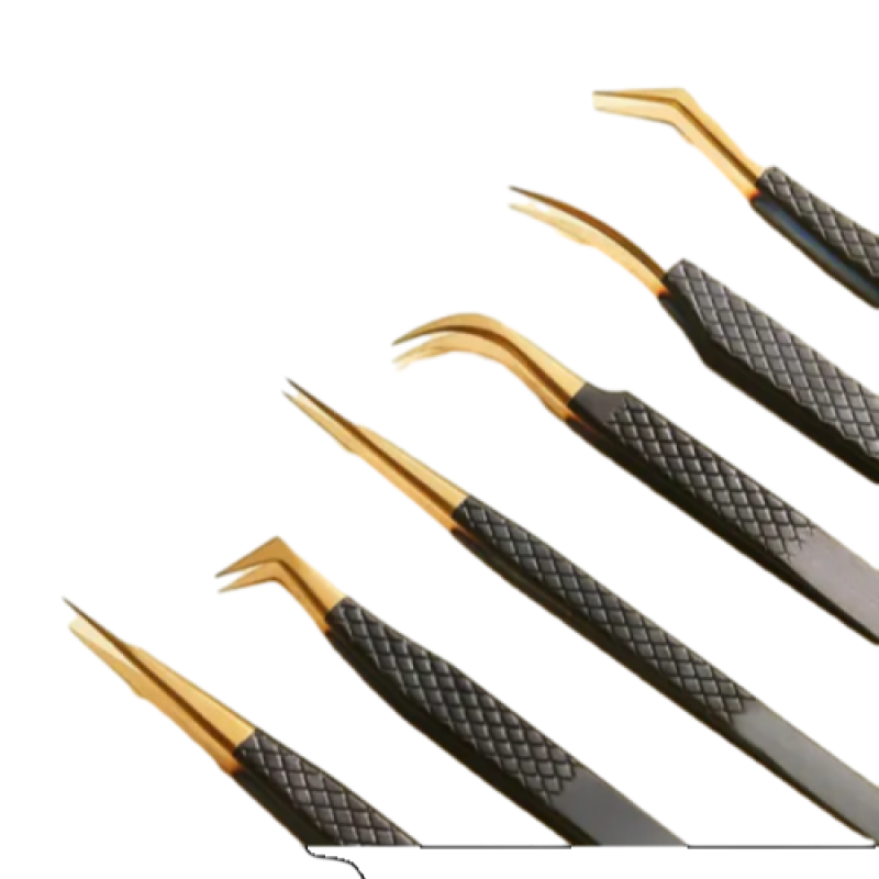 Пинцет для наращивания ресниц 3D Dolphin clip