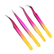 Eyelash Extension Tool Set Rainbow yellow