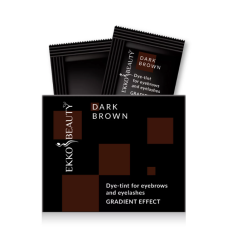 Tint for eyebrows and eyelashes Gradient Effect Dark Brown EKKO BEAUTY