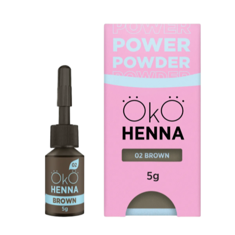 Хна для брів Power Powder 02 Brown OKO