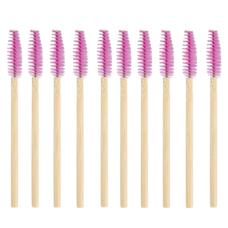 Disposable eyebrow brushes bamboo (colored)