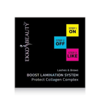 Набір засобів для ламінування вій та довготривалого укладання брів Ekkobeauty