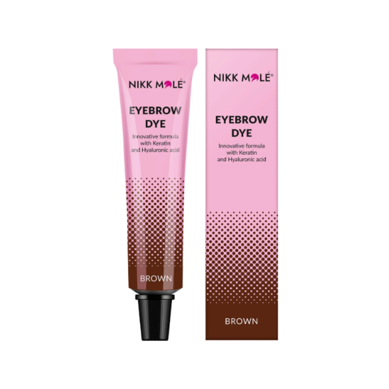 Краска для бровей и ресниц Brown NIKK MOLE