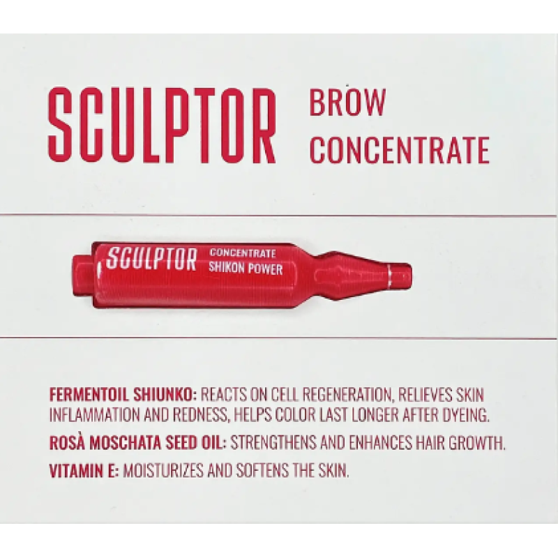 Tool for eyebrow care CONCENTRATE SHIKON POWER ampoule SCULPTOR