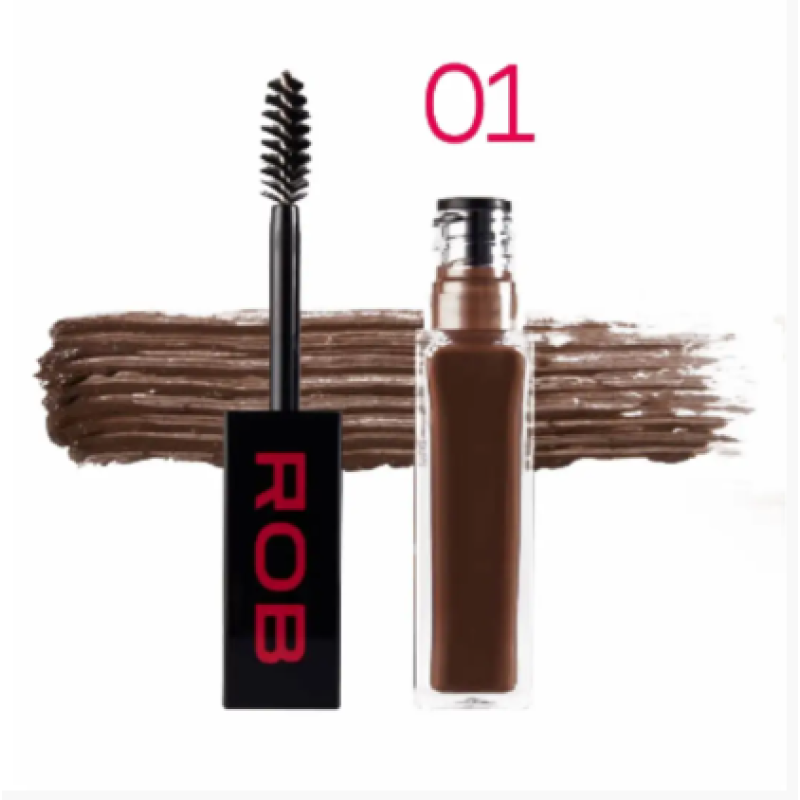 Гель для укладання брів BROW FIX AND FILLER ROB (coffe noir 01) SCULPTOR