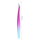 Пинцет для наращивания ресниц Rainbow щипцы
