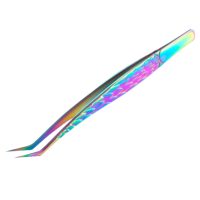 Tweezers for eyelash extensions 3D Curler with Chameleon Pattern