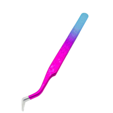 Пінцет для нарощування вій Чобіток Big Pink