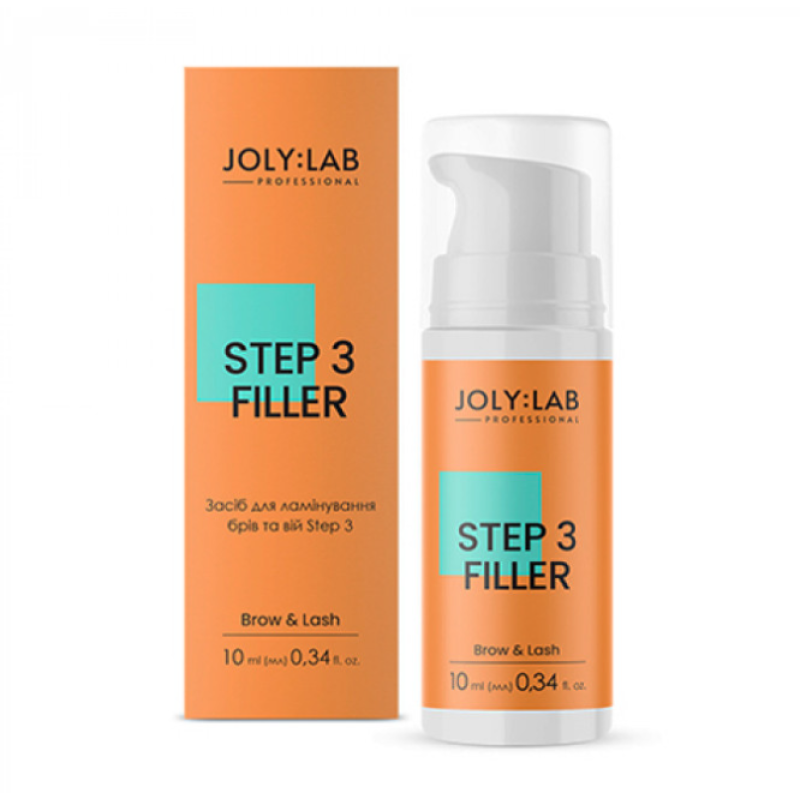 Tool for laminating eyebrows and eyelashes Step 3 FILLER Joly:Lab