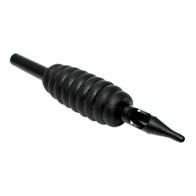 Plastic holder for needles with silicone tip RL/RS