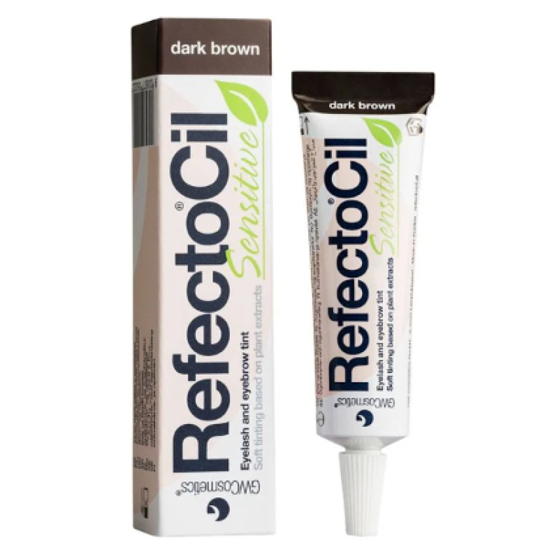 Фарба для бровей и ресниц Dark Brown Sensitive RefectoCil