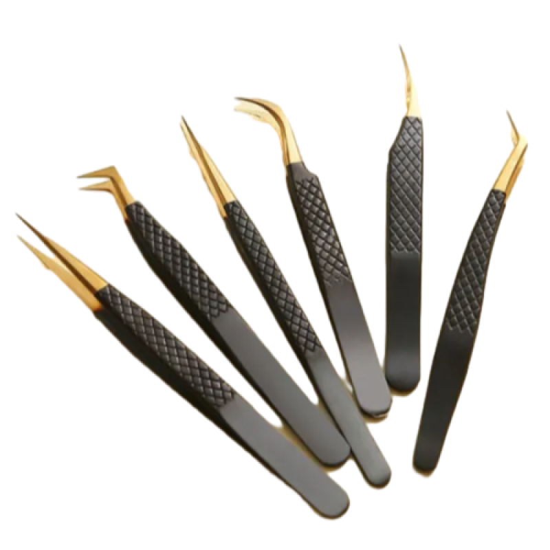 Пинцет для наращивания ресниц 3D Peacock clip