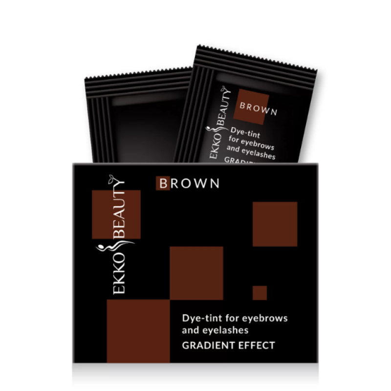 Tint for eyebrows and eyelashes Gradient Effect Brown EKKO BEAUTY