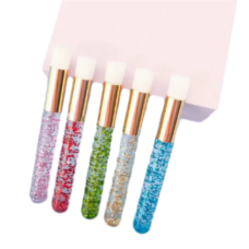 Пензель для очищення вій і брів з блискітками